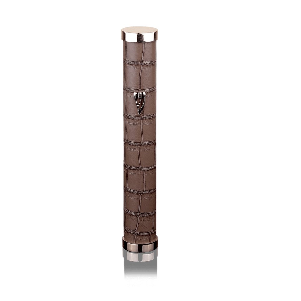 Crocodile Stone Stand Mezuzah - David Roytman - JLuxury
