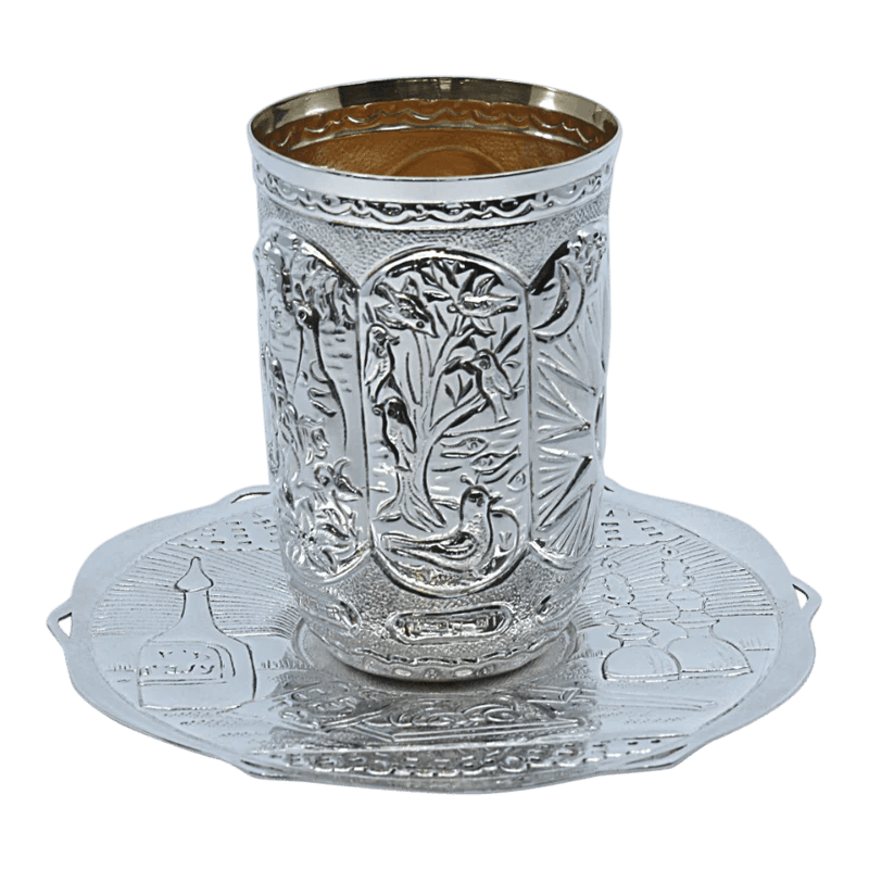 Days of Creation Sterling Silver Kiddush Cup - Zion Hadad - JLuxury