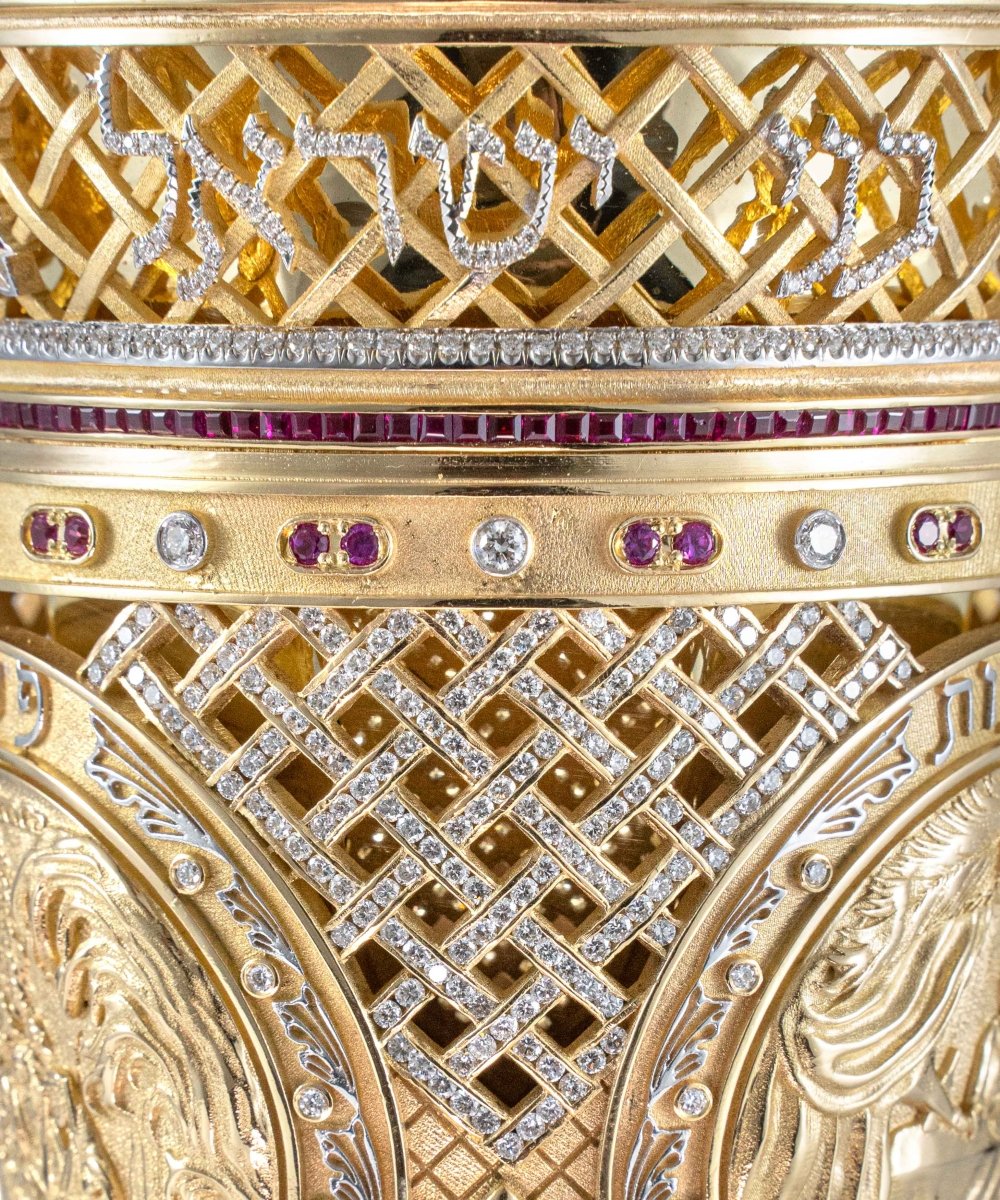 Golden Elijah's Goblet with the Pilgrimage Holidays - Zion Hadad - JLuxury