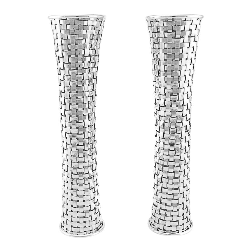 HAND - BRAIDED SILVER SHABBAT SET - Zion Hadad - JLuxury