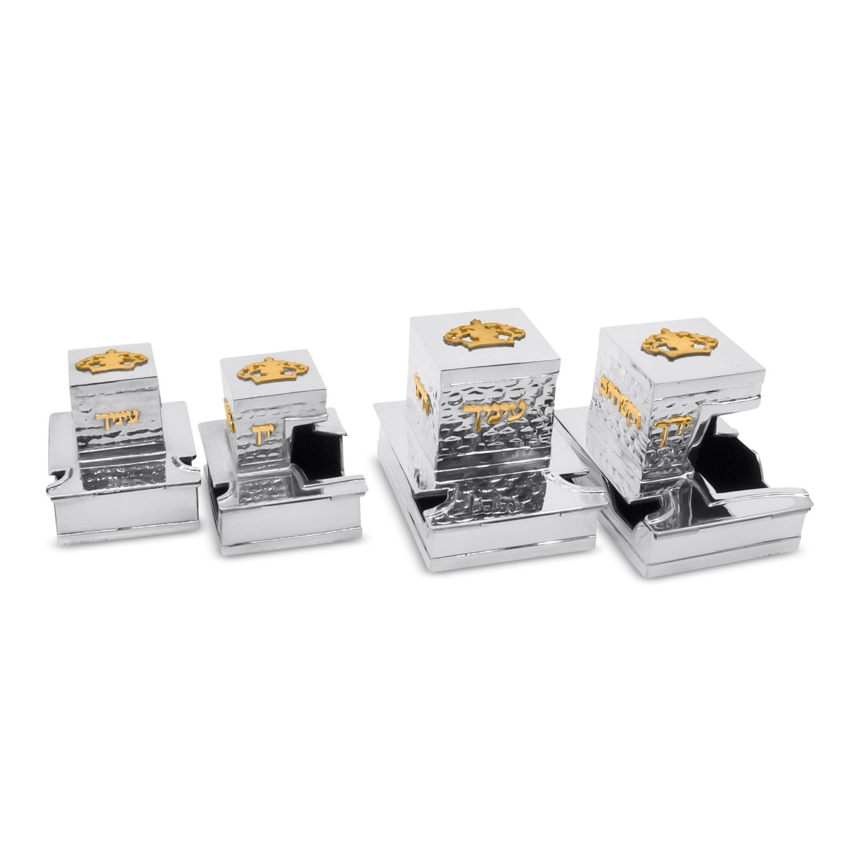 Kotel Sterling Silver Teffilin Boxes - Zion Hadad - JLuxury