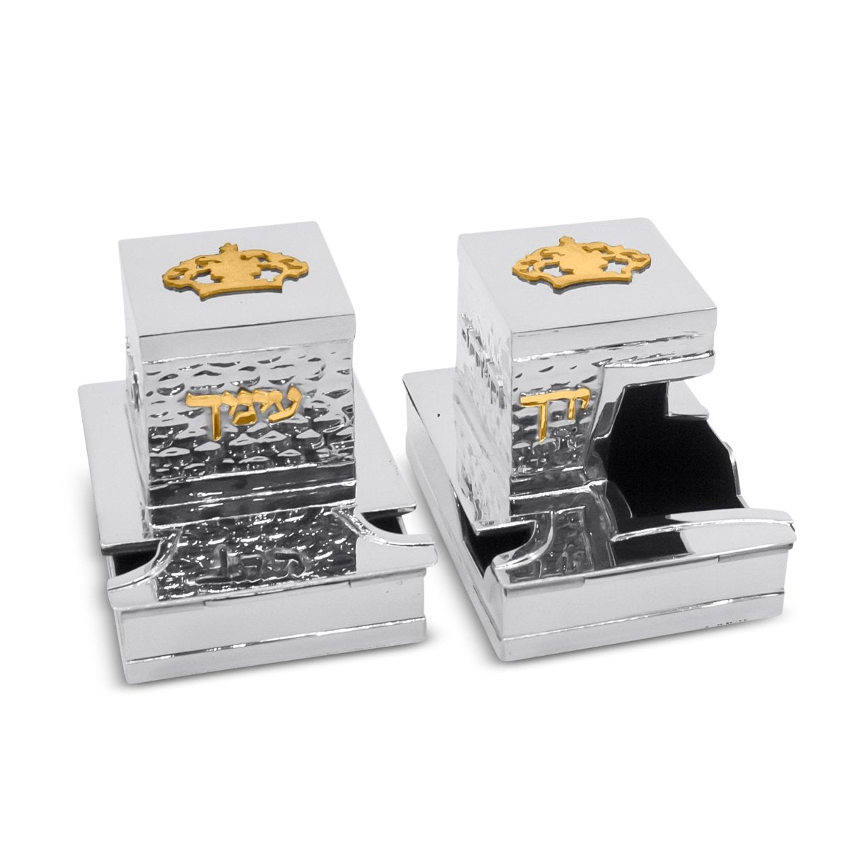Kotel Sterling Silver Teffilin Boxes - Zion Hadad - JLuxury