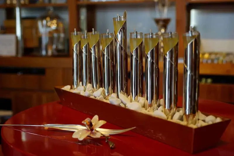 Modern Sterling Silver Hanukkah Menorah - Zion Hadad - JLuxury