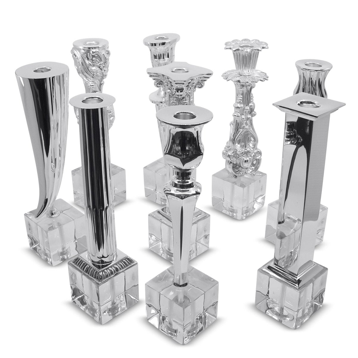 Modern Sterling Silver Hanukkiah for Hanukkah - Zion Hadad - JLuxury