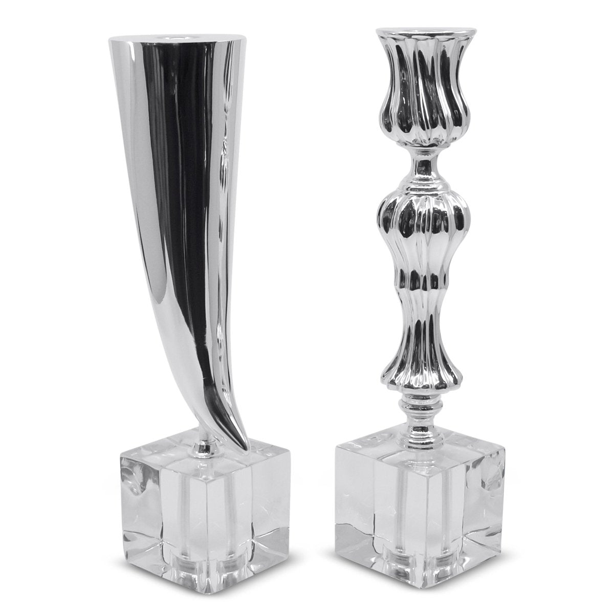 Modern Sterling Silver Hanukkiah for Hanukkah - Zion Hadad - JLuxury