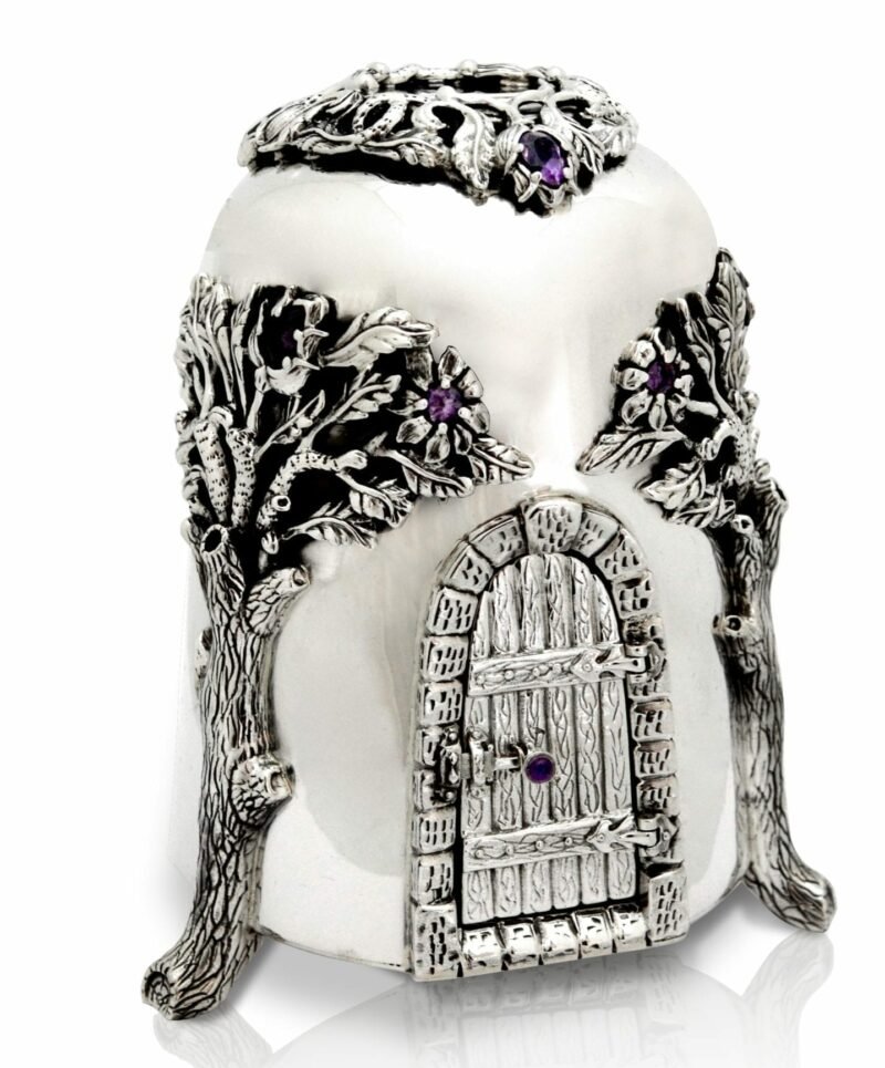 One of a Kind Silver House Tzedaka Box - Avi Nadav - JLuxury