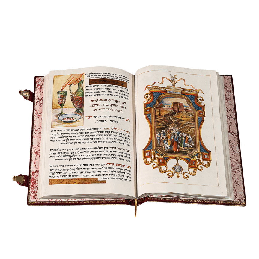 Passover Hand Made Haggadah - Zion Hadad - JLuxury