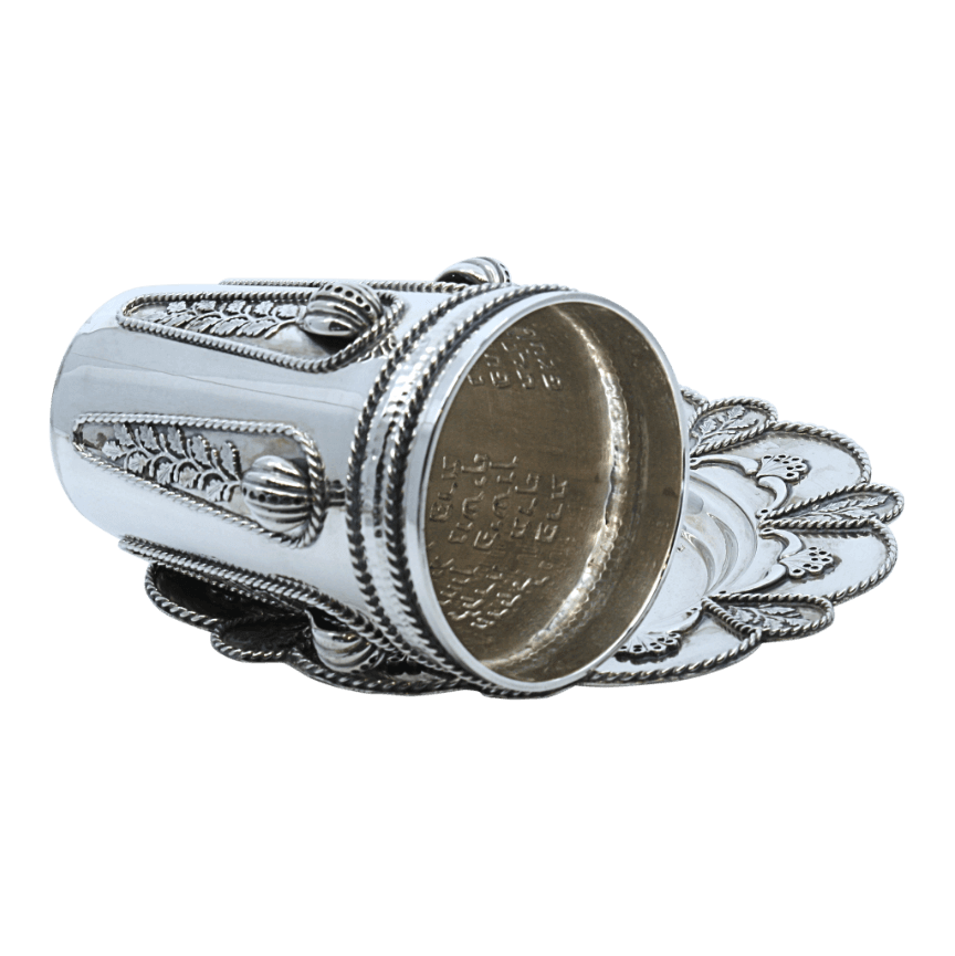 Rivers Silver Kiddush Cup for Shabbat - Zion Hadad - JLuxury