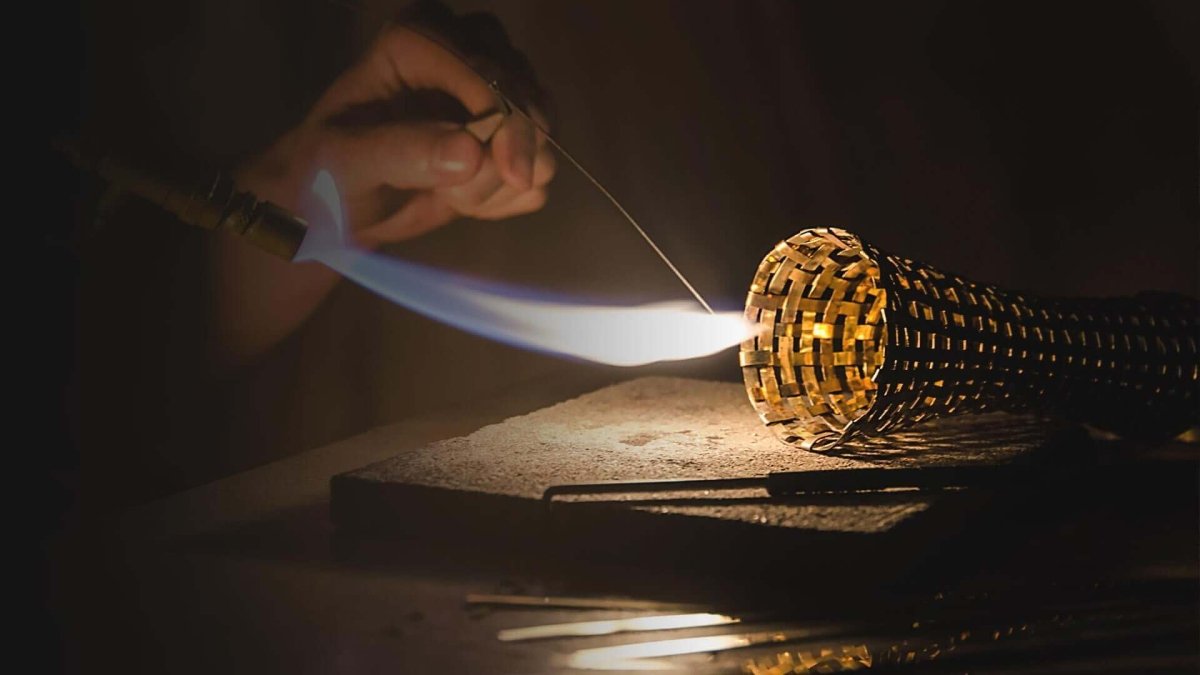 Tall Braided Silver Shabbat Kiddush Cup - Zion Hadad - JLuxury