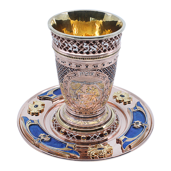 PASSOVER CUP AND PLATE SET