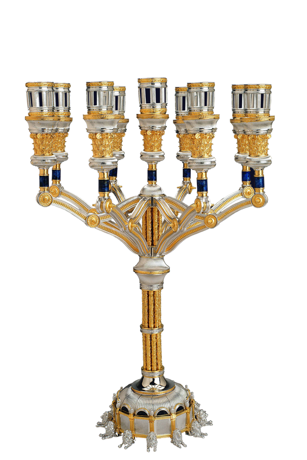 Majestic Shabbat Candelabra
