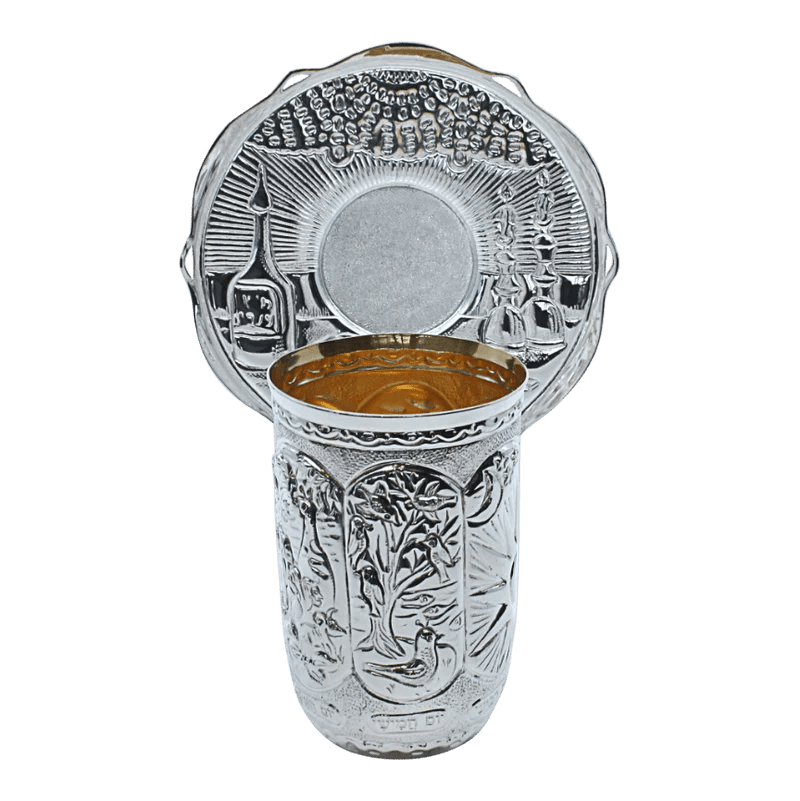 Days of Creation Sterling Silver Kiddush Cup - Zion Hadad - JLuxury