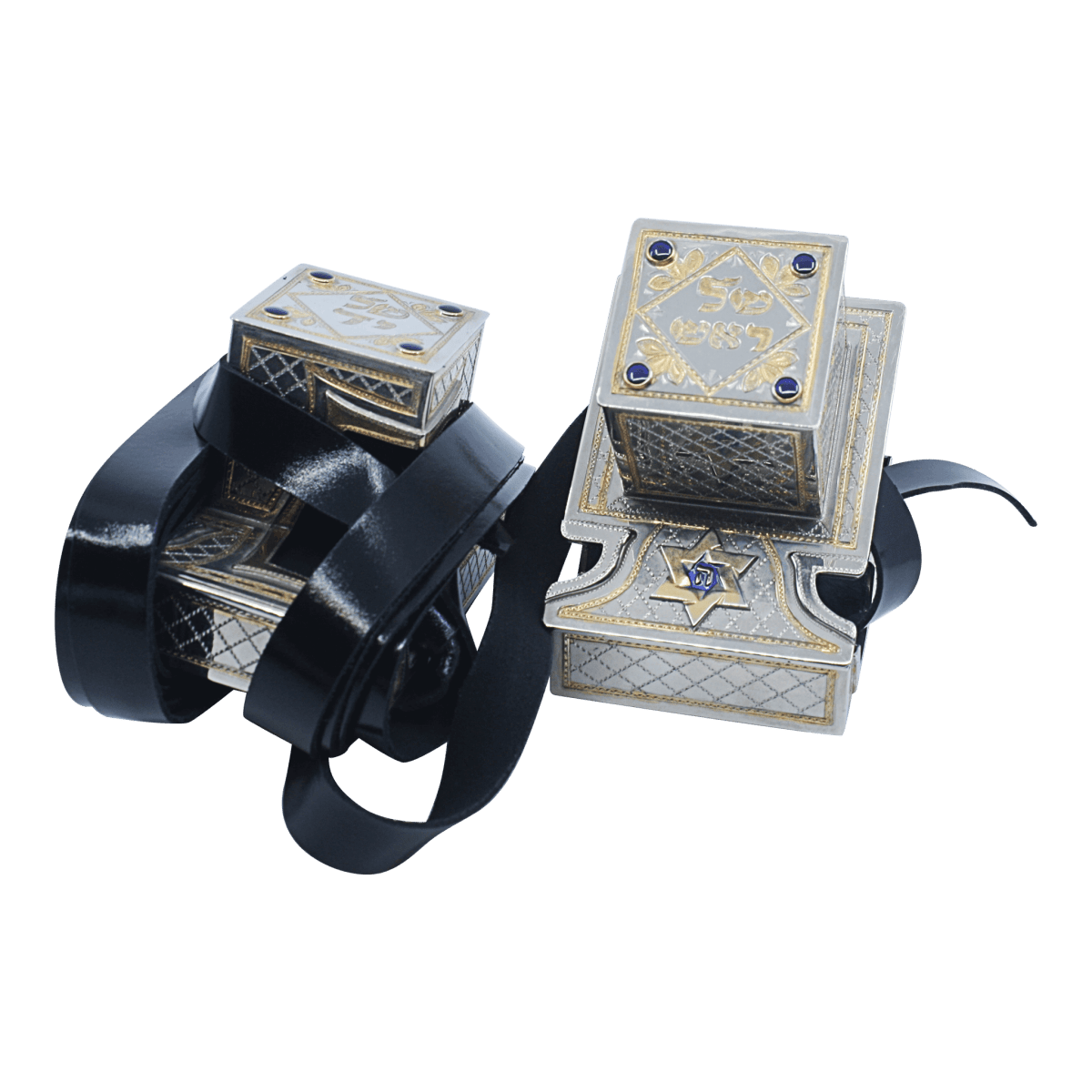 Gilt engraving tefillin case - Zion Hadad - JLuxury