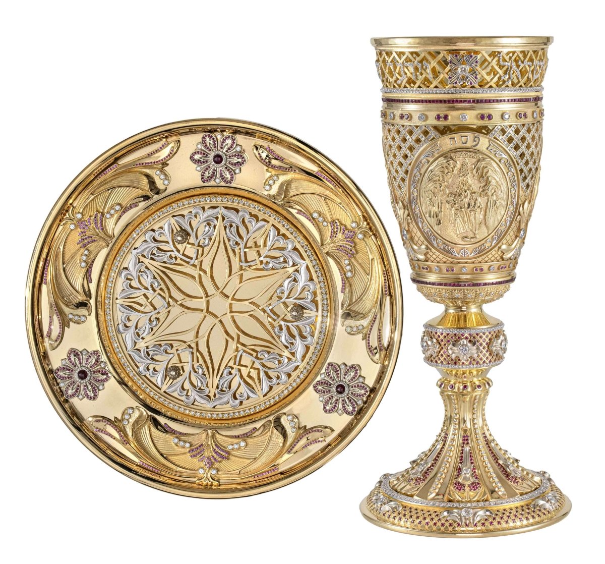 Golden Elijah's Goblet with the Pilgrimage Holidays - Zion Hadad - JLuxury
