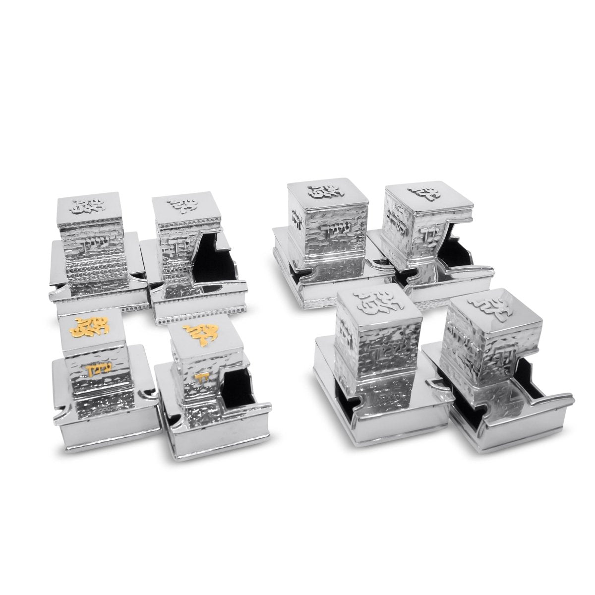 Kotel Sterling Silver Teffilin Boxes - Zion Hadad - JLuxury