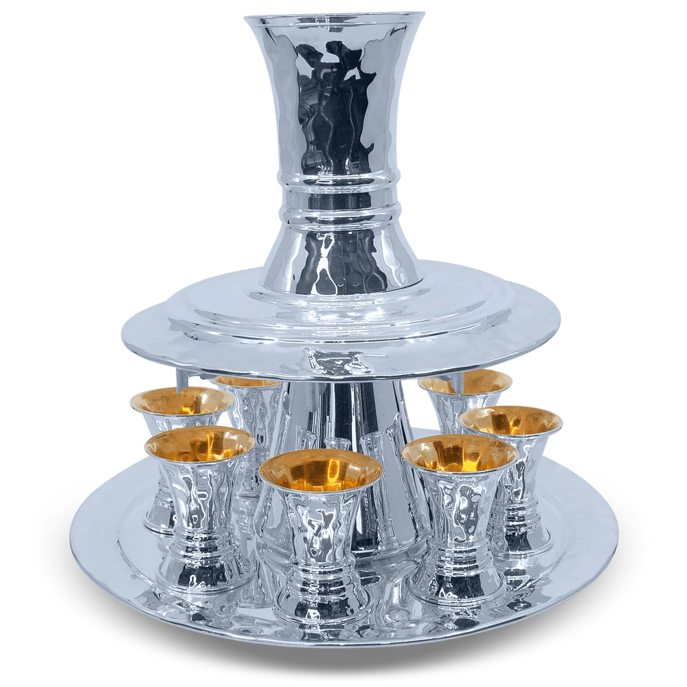 Modern Hammered Kiddush Fountain - Zion Hadad - JLuxury