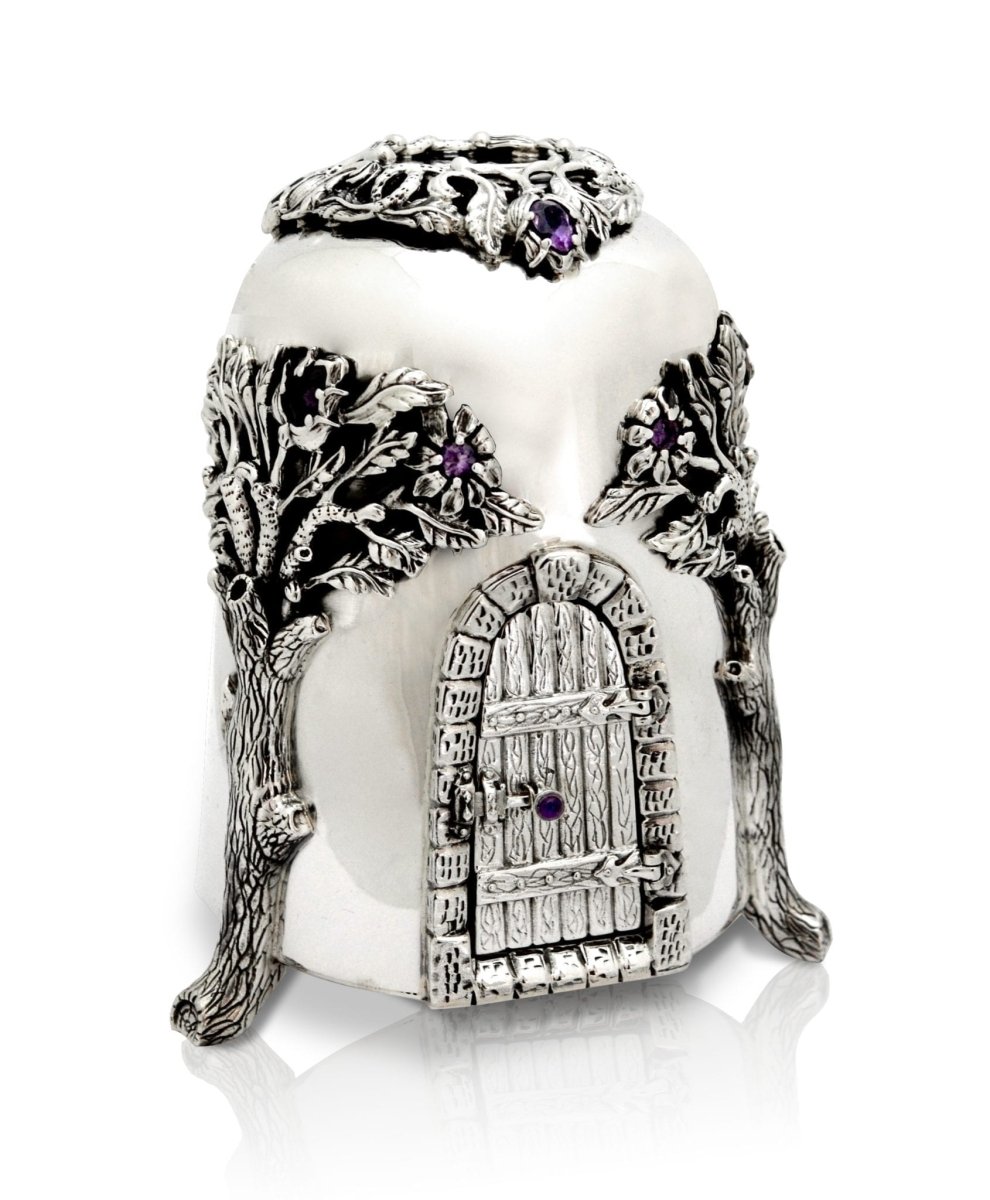 One of a Kind Silver House Tzedaka Box - Avi Nadav - JLuxury