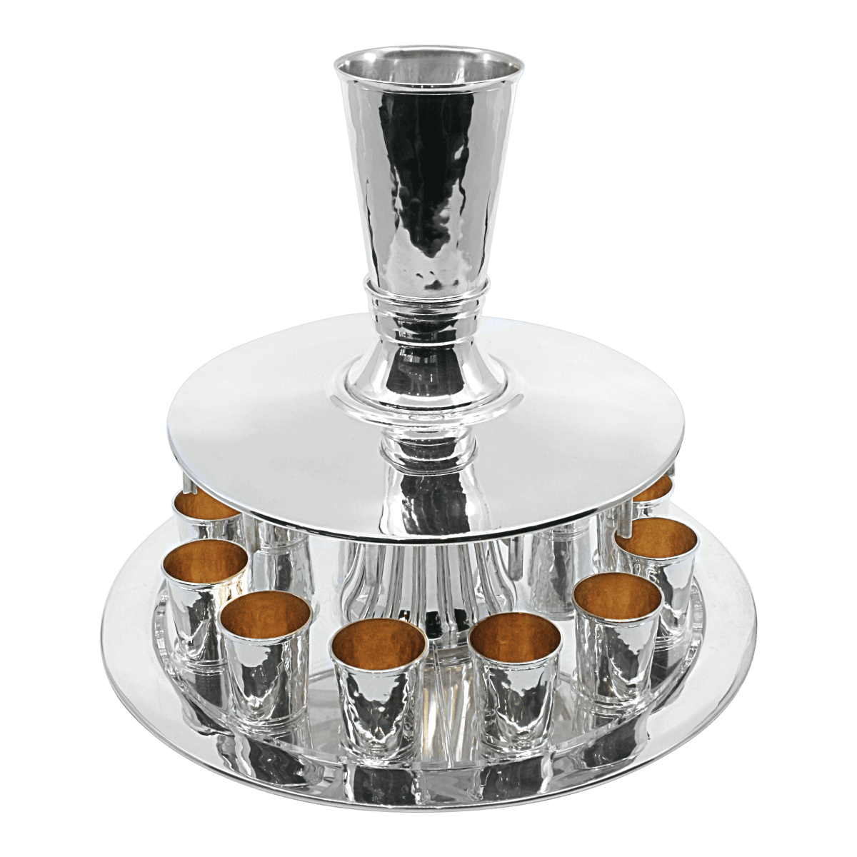 Softly Hammered Wine Fountain - 12 Guests - Zion Hadad - JLuxury