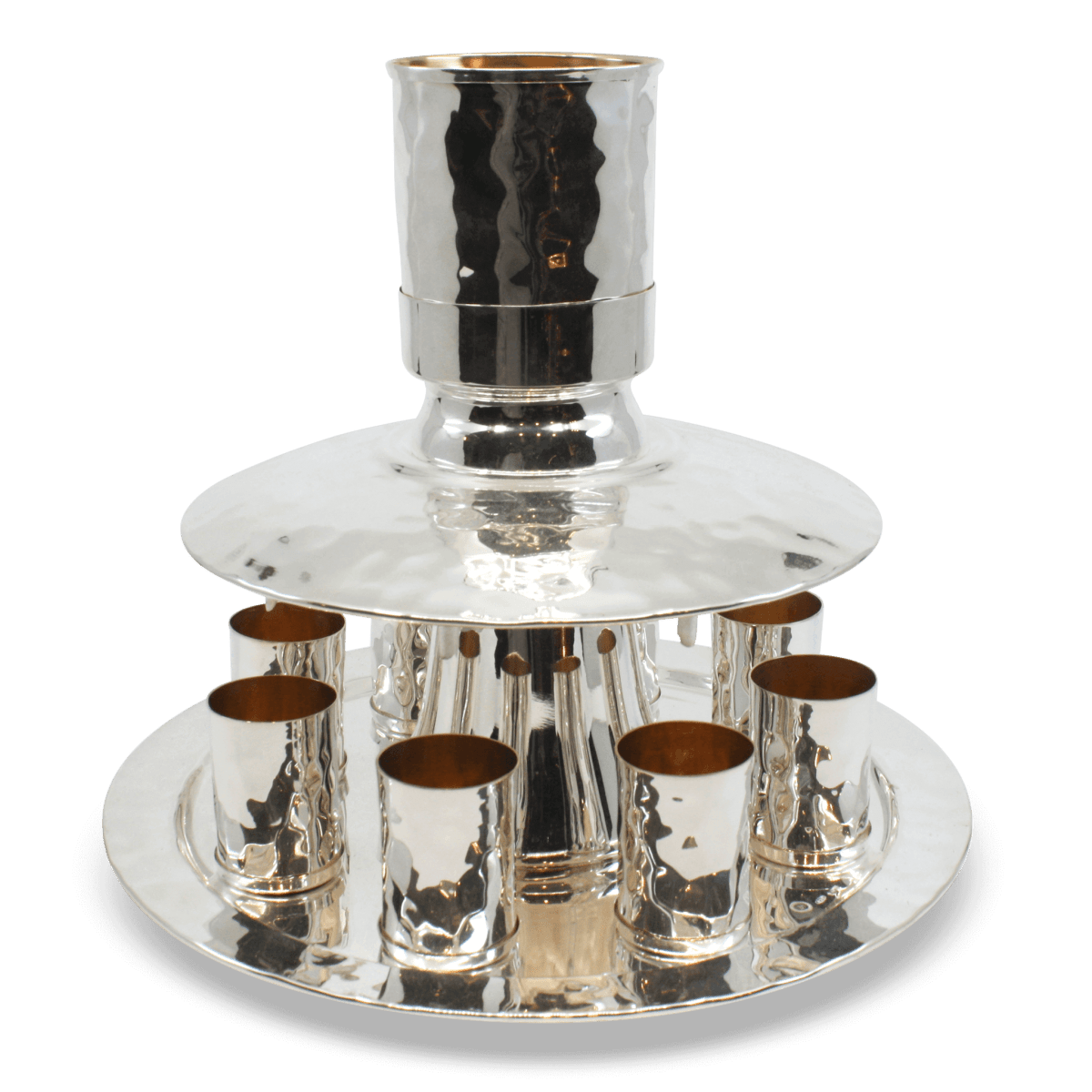 Softly Hammered Wine Fountain - Zion Hadad - JLuxury
