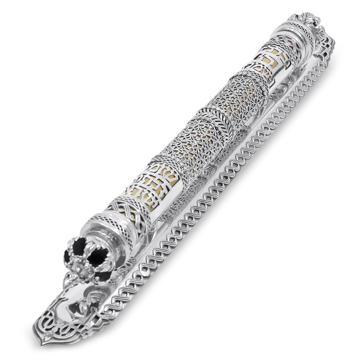 Traditional Mezuzah Case "Shomer Dlatot" - Zion Hadad - JLuxury